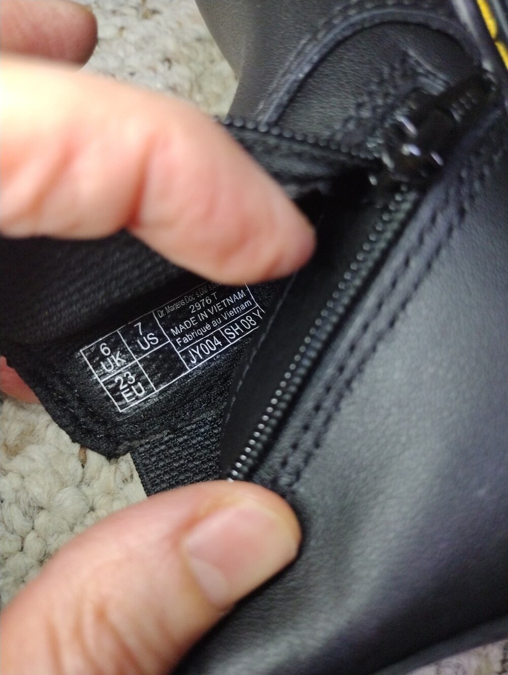 Dr. Martens Toddler Black Leather Chelsea Boots Style#2976-New Without Tags - Picture 5 of 8